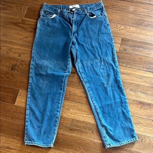 Men's L.L. Bean flannel lined Blue Jeans